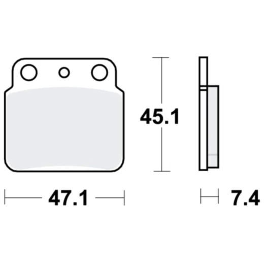 Bremsklotz Sinter SI TRW Alternative: 7320401 passend für: Suzuki LT - Z, LT - R, LT