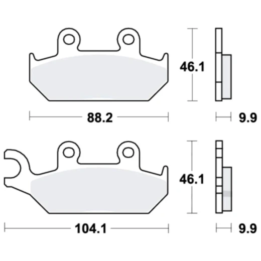 Bremsklötze Sinter vorne für: TRW Alternative: 7321219