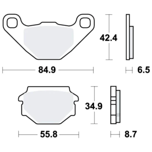 Bremsklotz Standard TRW Alternative: 7320443 passend für: Aprilia Pegaso, MX, Tuareg