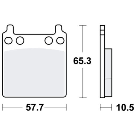 Bremsklotz Standard TRW Alternative: 7326143 passend für: Honda GL, CB