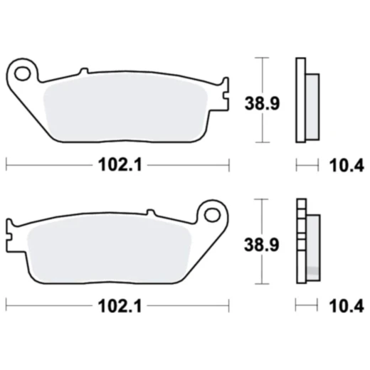 Bremsklotz Sinter Scooter TRW Alternative: 7322878 passend für: Honda SH, FJS, NSS