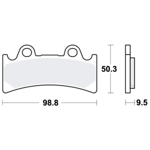 Bremsklotz Standard TRW Alternative: 7376569 passend für: Triumph Daytona