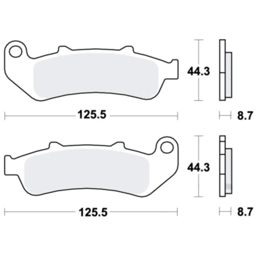 Bremsklotz Sinter vorne TRW Alternative: 7328990 passend für: Honda CBR
