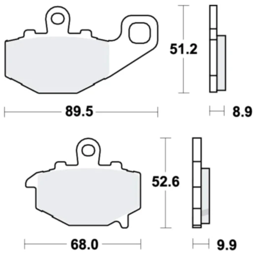 Bremsklotz Standard TRW Alternative: 7376536 passend für: Kawasaki Z, ZX - 6R, ER - 6F