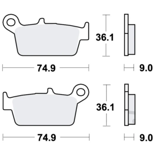 Bremsklotz Scooter TRW Alternative: 7321839 passend für: Kymco Top Boy, ZX, Cobra