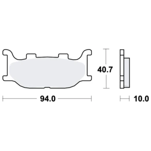 Bremsklotz Standard TRW Alternative: 7320528 passend für: Yamaha YP, XP