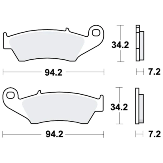 Bremsklotz Sinter RSI TRW Alternative: 7324502 passend für: Honda CRF, XR, CR