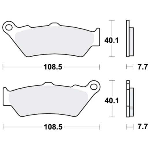 Bremsklotz Sinter hinten TRW Alternative: 7370108 passend für: BMW R, F (650, 850, 800, 750, 700, 900), G, K