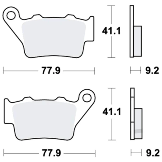Bremsklotz Sinter SI TRW Alternative: 7377567 passend für: BMW F (650, 800, 850, 750, 700), G, C1, C