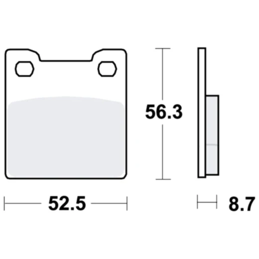 Bremsklötze Standard TRW für Motorräder 7871577
