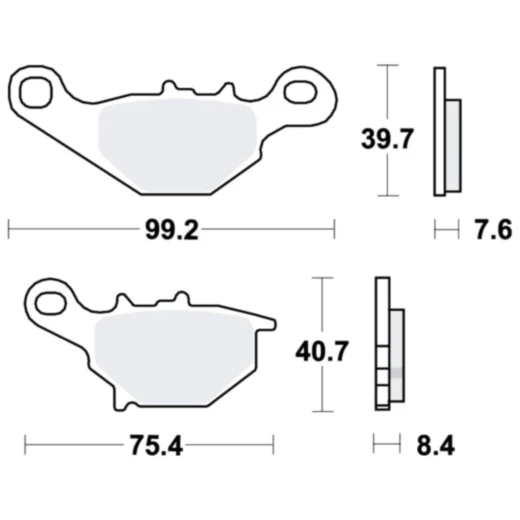 Bremsklotz Standard Offroad TRW Alternative: 7379431 passend für: Suzuki DR - Z, RM