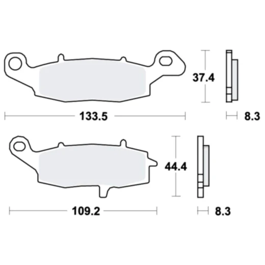 Bremsklotz Sinter vorne TRW Alternative: 7328859 passend für: Kawasaki VN, ER - 6F, ER - 6N