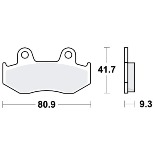Bremsklotz Sinter Scooter TRW Alternative: 7323017 passend für: Honda SH, NES, PES