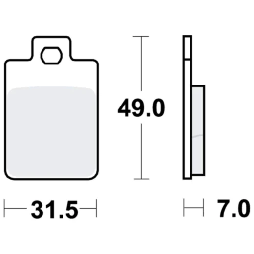 Bremsklotz Scooter TRW Alternative: 7321896 passend für: Piaggio Sfera
