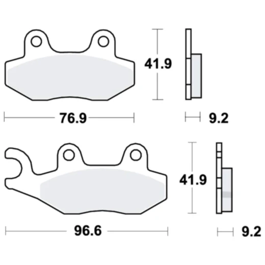 Bremsklotz Standard TRW Alternative: 7322902 passend für: Peugeot Satelis, Geopolis, Citystar