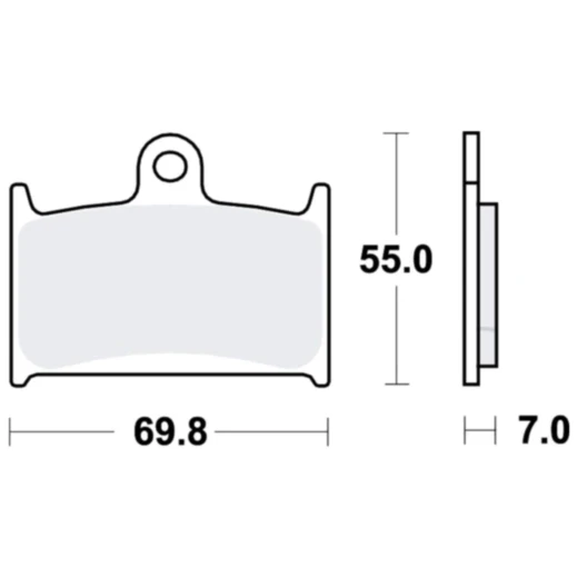 Bremsklotz Standard TRW für Motorräder 7873243