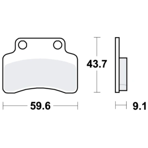 Bremsklotz Scooter TRW Alternative: 7321888 passend für: Keeway F - Act, RY8, Matrix