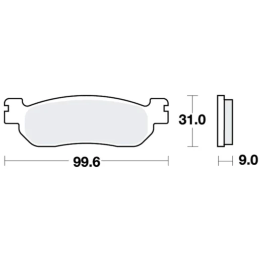 Bremsklotz Sinter hinten TRW Alternative: 7320609 passend für: Yamaha YP