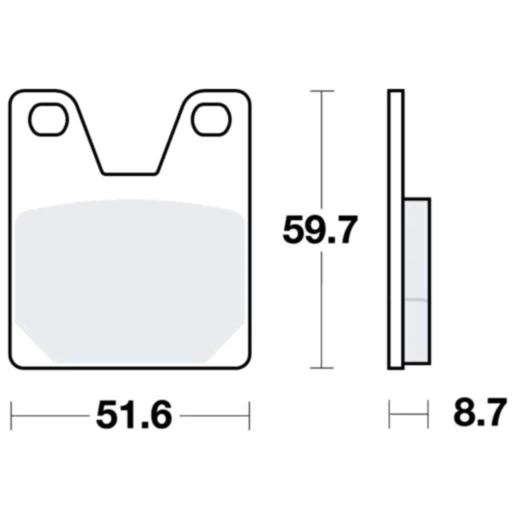 Bremsklötze Standard TRW für Motorräder 7870736