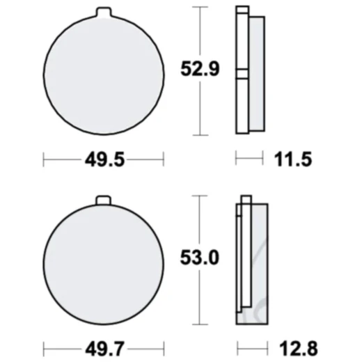 Bremsklotz Standard TRW Alternative: 7326291 passend für: Suzuki GT