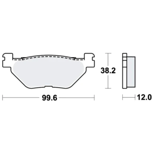 Bremsklotz Sinter Scooter TRW Alternative: 7323009 passend für: Yamaha XP