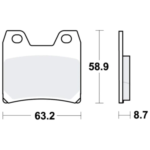 Bremsklötze Sinter für TRW Alternative 7324338