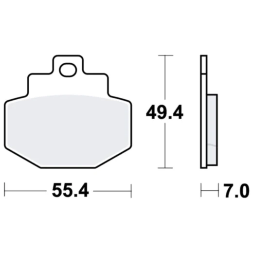 Bremsklotz Sinter Scooter TRW Alternative: 7323025 passend für: Vespa GTS, GTV, 946