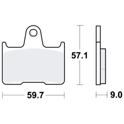 Bremsklotz Sinter hinten TRW Alternative: 7324023 passend für: Kawasaki ZZR, GTR, ZX - 7RR