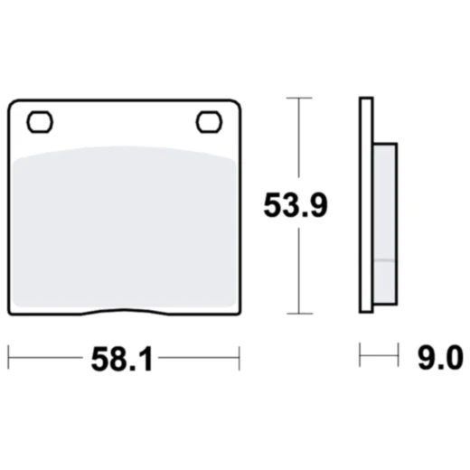 Bremsklotz Standard TRW Alternative: 7326242 passend für: Kawasaki Z, Z/ZG, Z1R
