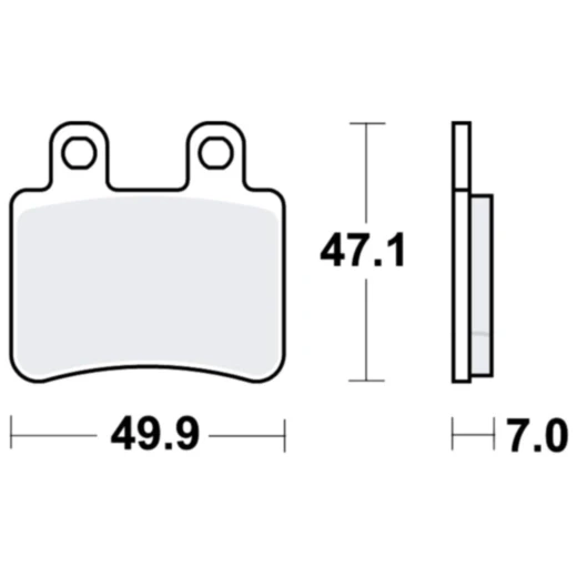 Bremsklotz Scooter TRW Alternative: 7320549 passend für: Peugeot Satelis, Geopolis, Elystar