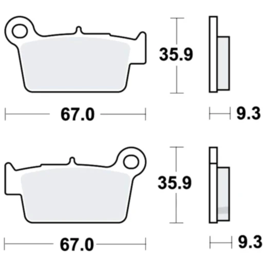 Bremsklotz Sinter RSI TRW Alternative: 7320070 passend für: Beta RR, Alp, Urban