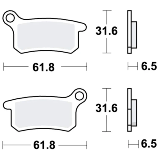 Bremsklotz Sinter SI TRW Alternative: 7320658 passend für: KTM SX, Husqvarna TC, CR