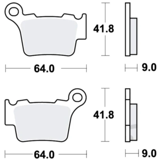 Bremsklotz Sinter RSI TRW Alternative: 7320302 passend für: Husqvarna TE, TC, FE, FC