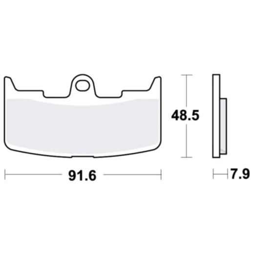 Bremsklotz Sinter vorne TRW Alternative: 7324296 passend für: Buell XB9SX, XB12S, XB12X