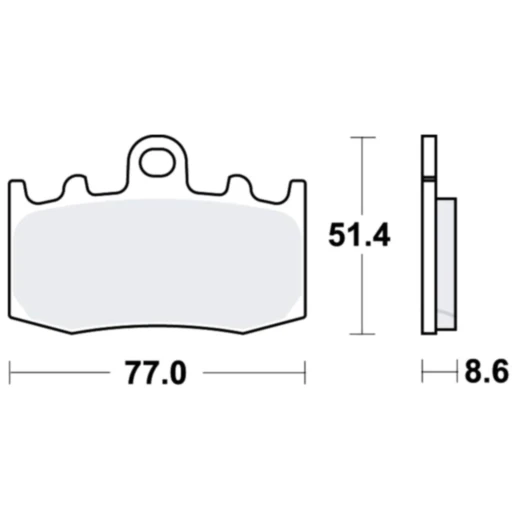 Bremsklotz Standard TRW Alternative: 7324163 passend für: BMW R, K