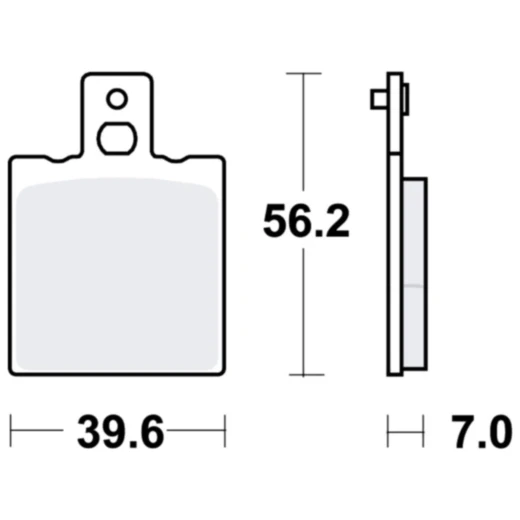 Bremsklotz Sinter SI TRW Alternative: 7323942 passend für: Ducati Monster, Supersport, 916