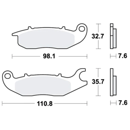 Bremsklotz Scooter TRW Alternative: 7322704 passend für: Honda ANF, XL