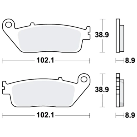Bremsklotz Sinter Scooter TRW Alternative: 7322811 passend für: Honda FJS