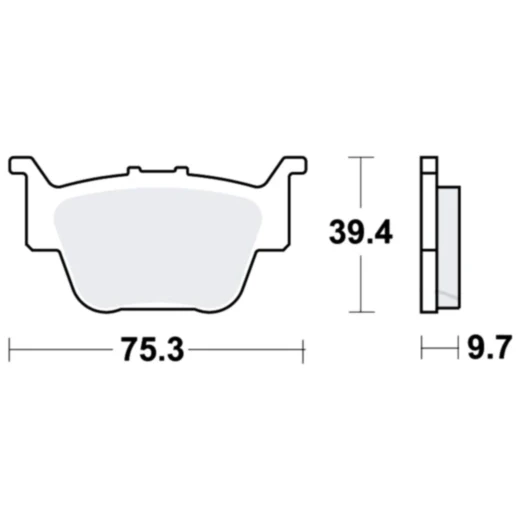 Bremsklotz Sinter SI TRW Alternative: 7325756 passend für: Honda TRX, SXS