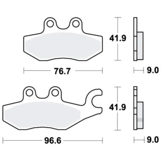 Bremsklotz Standard TRW Alternative: 7320560 passend für: Piaggio MP3, Beverly, Medley