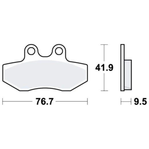 Bremsklotz Standard TRW Alternative: 7321946 passend für: Yamaha XC, YN