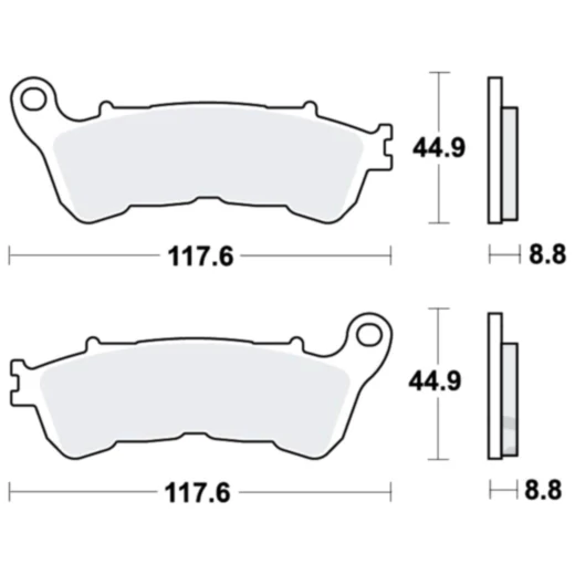 Bremsklotz Sinter hinten TRW Alternative: 7320435 passend für: Honda CBF, VFR, CB