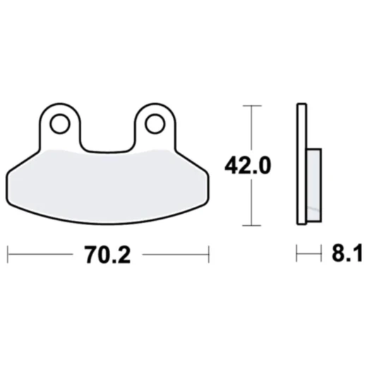 Bremsklotz Standard TRW Alternative: 7321938 passend für: SYM Joyride, VS, RS