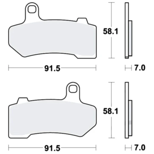 Bremsklotz Sinter für SV-Modelle TRW