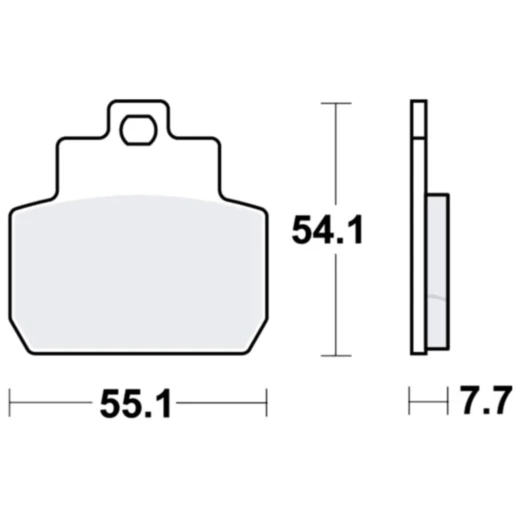 Bremsklotz Sinter Scooter TRW Alternative: 7323488 passend für: Piaggio X8, MP3, Beverly