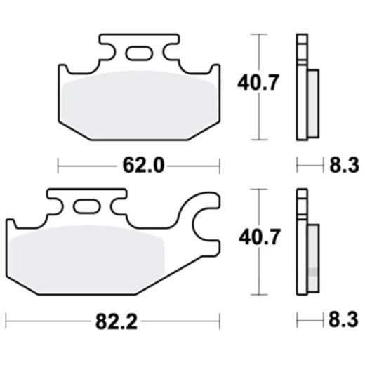 Bremsklotz Sinter SI TRW Alternative: 7322134 passend für: Suzuki LT - A, LT - F