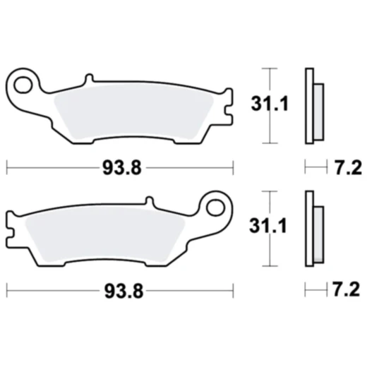 Bremsklötze Offroad TRW Alternative 7322548
