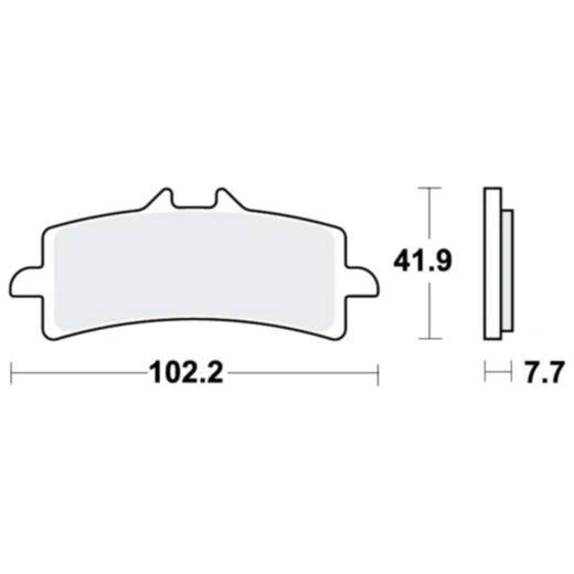 Bremsklotz Carbon CRQ TRW passend für: Ducati Panigale, Multistrada, Diavel
