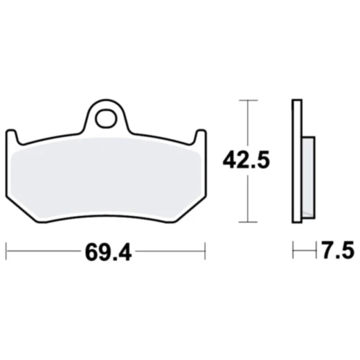 Bremsklotz Sinter hinten TRW Alternative: 7324106 passend für: MV Agusta F4, Brutale