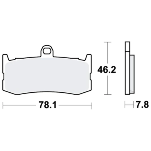 Bremsklotz Carbon CRQ TRW passend für: Triumph Daytona